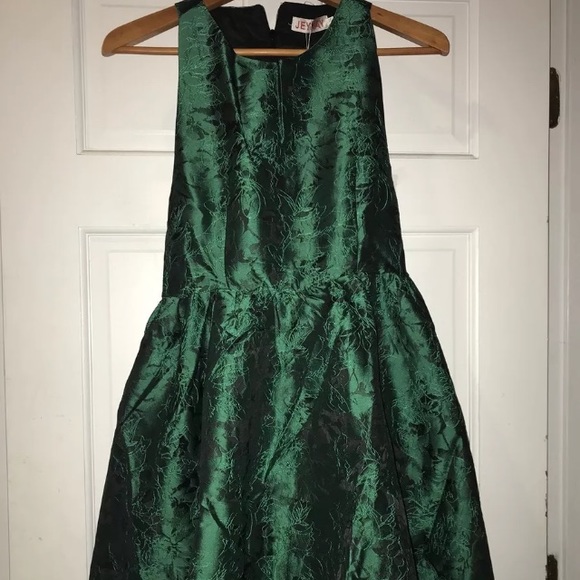 Green Size Small Short Cocktail Skater Dress - Picture 4 of 5